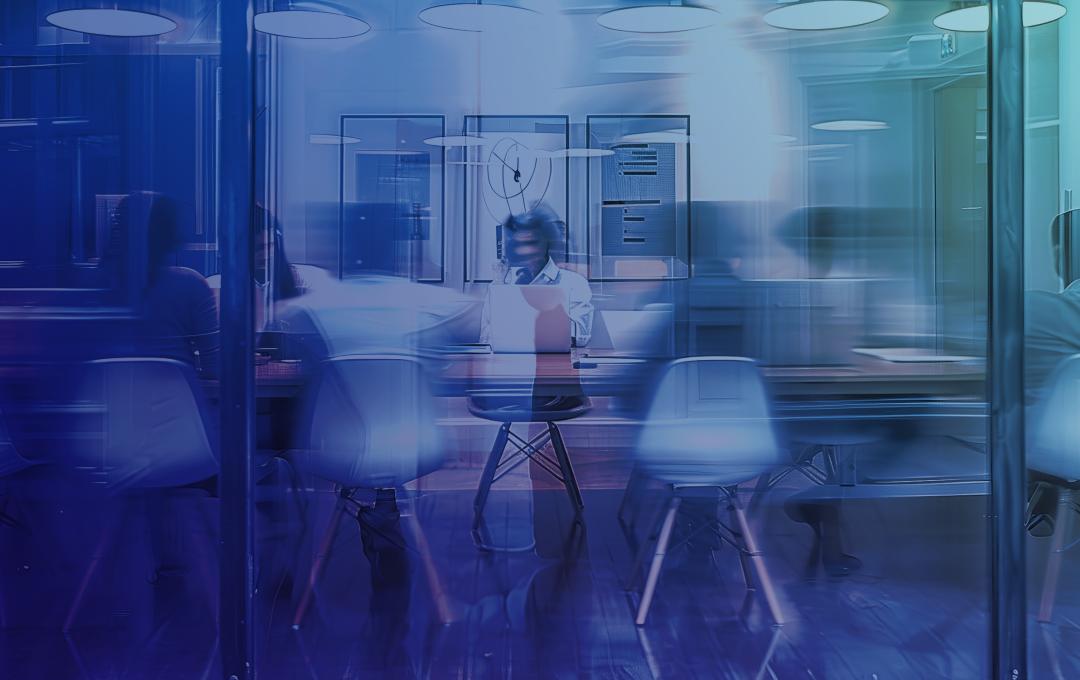 Group of people at a conference table