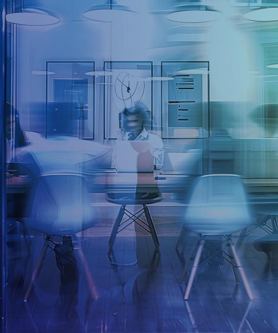 Group of people at a conference table